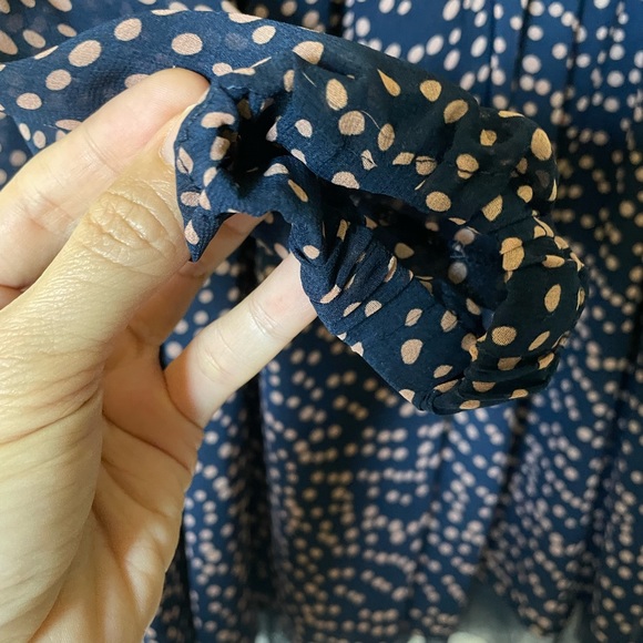 Beautiful dark blue with pastel pink dress M - Picture 6 of 6